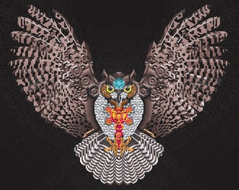 ISO Owl Print by Mechmaster Mike