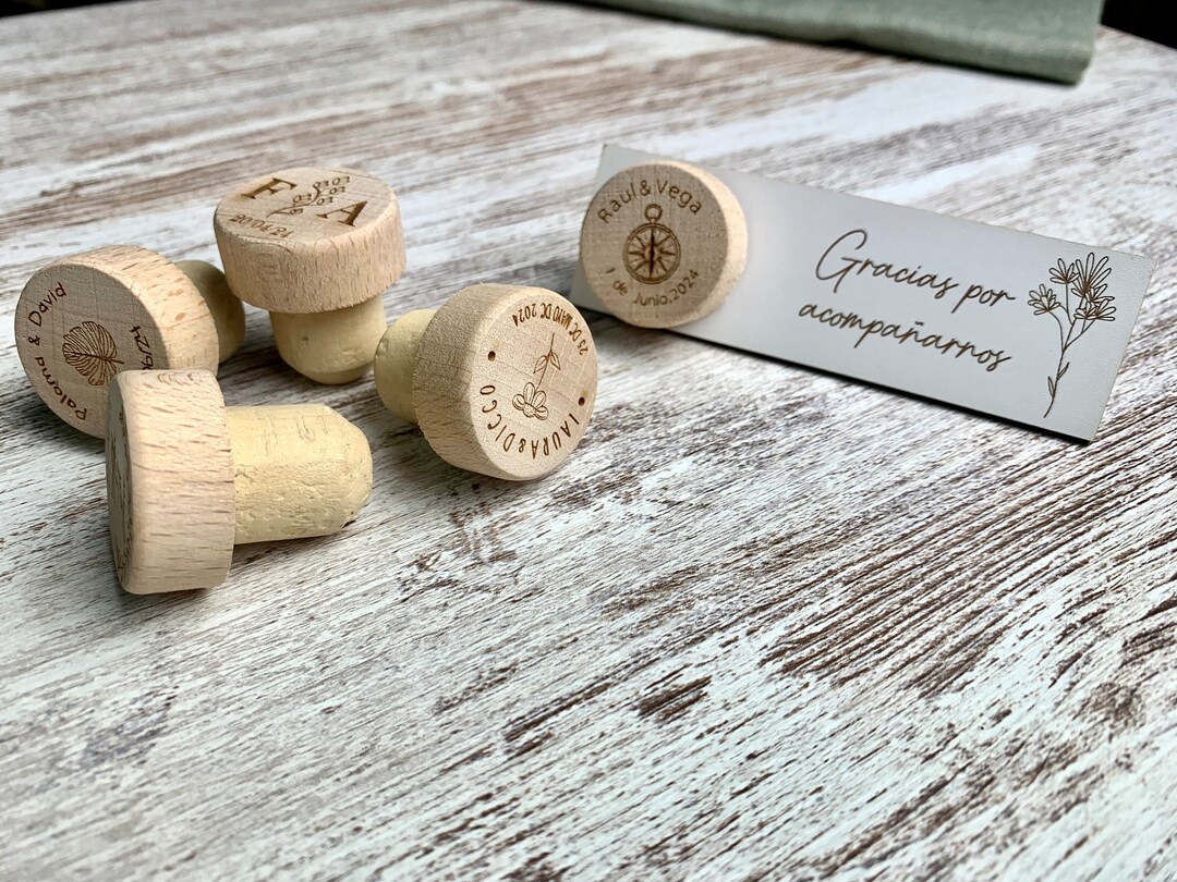 Personalized Wine Bottle Cork Stopper. Wine Stopper Gift. Wood Etsy
