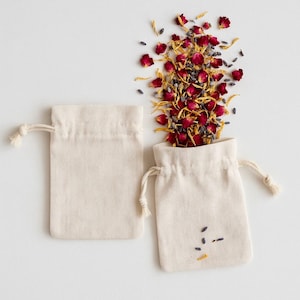 Sacs cadeaux en coton biologique, petites pochettes à cordon pour mariages, baptêmes, emballages cadeaux pour baby showers et cadeaux de fête, sacs en vrac en tissu de coton naturel