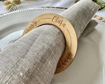 Napkin Holder. Personalized Napkin Holder. Napkin ring. Custom Napkin Ring for wedding. Napkin Wedding. Place card napkin holder