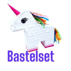 Bastelset Pinata Einhorn, Unicorn, Bastelset DIY, Überraschung, Kindergeburtstag, Bastelbox, Kinder, basteln