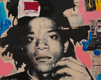 Basquiat Collage Ii Fine Art Print
