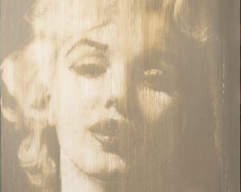 Marilyn Monroe Original Pop Art Painting | Hollywood Icon Wall Art | Acrylic Silkscreen Canvas 40x30 | Ready to Hang