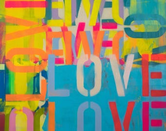 Graffiti II Fine Art Print | Urban Street Art Pop Art Wall Art | Archival Giclee | Contemporary Art | Bold Decor | 20x24
