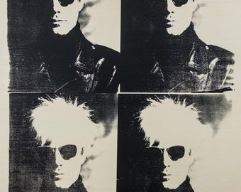 Andy Warhol Pop Art Portrait Painting | Art Icon Original Wall Art | Acrylic on Wood | Ready to Hang | Celebrity Art
