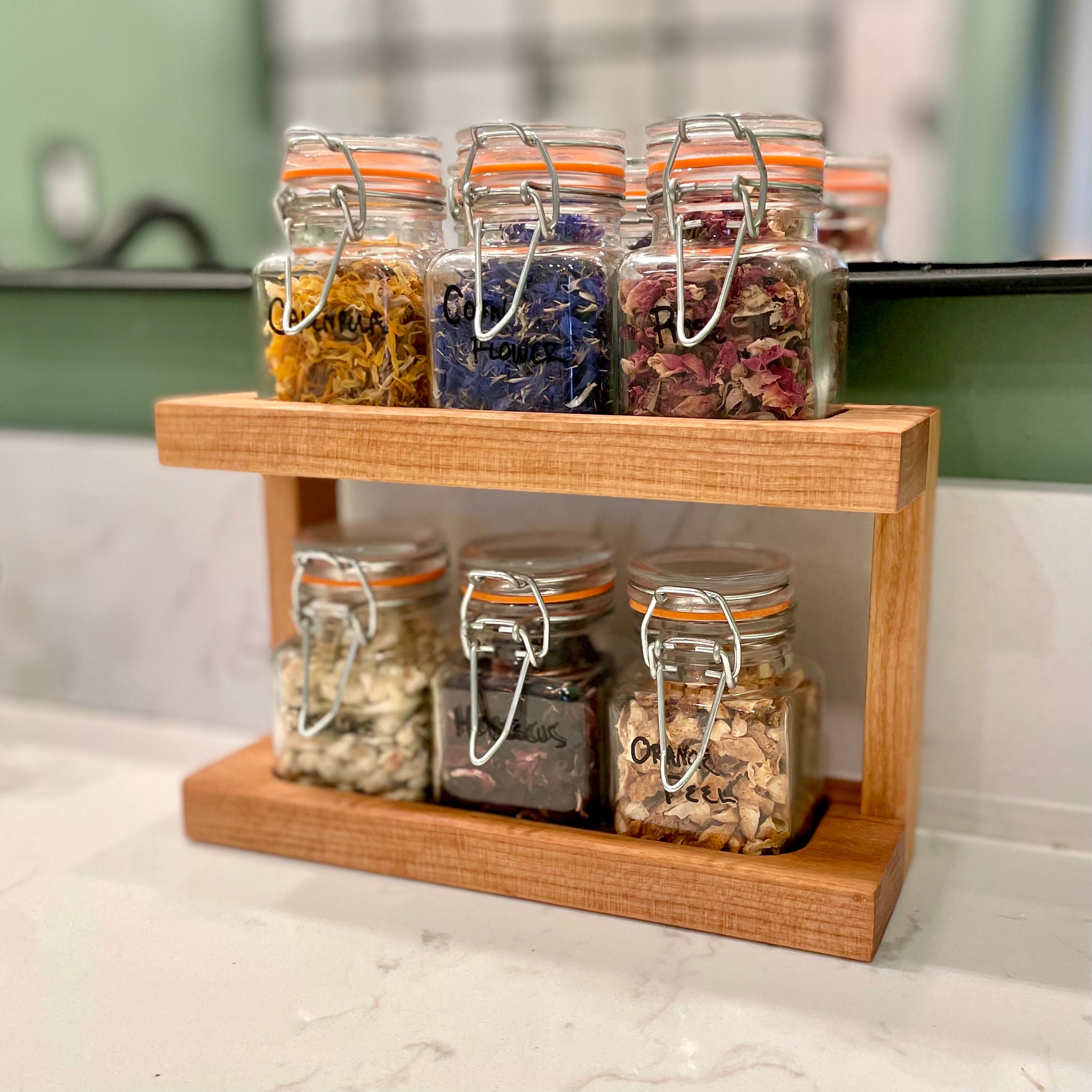 Homemade Mason Jar Spice Holders