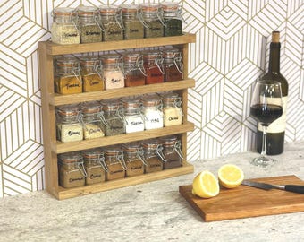 Deluxe Spice Rack (includes 24 Glass Jars)