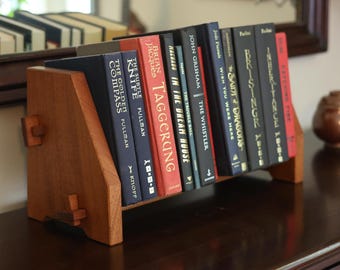 Solid Hardwood Desktop Bookshelf Display