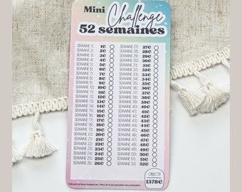 Mini Challenge A6 52 semaines (défi enveloppes budget) // Epargne 1378 euros - Thème UNICORNE