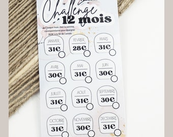 Mini Challenge A6 12 mois (défi enveloppes budget) // Epargne 365 euros - Thème ORCHID