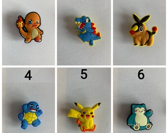 Pokemon Themed Shoe Charms