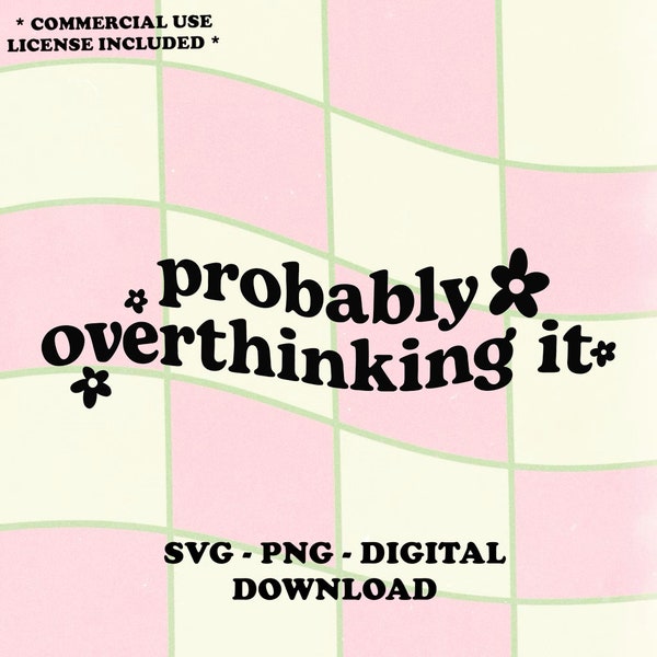 Overthinking Svg Png Etsy Canada