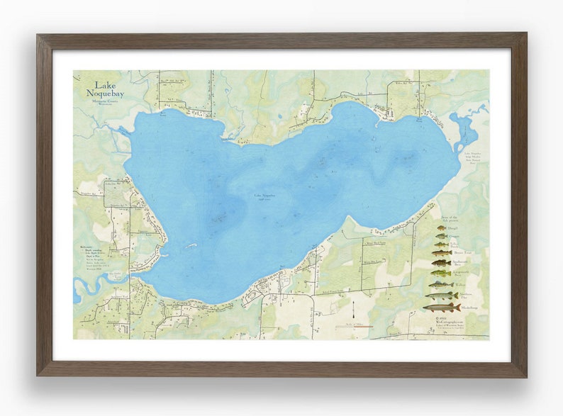 Lake Noquebay Crivitz County Wisconsin Etsy