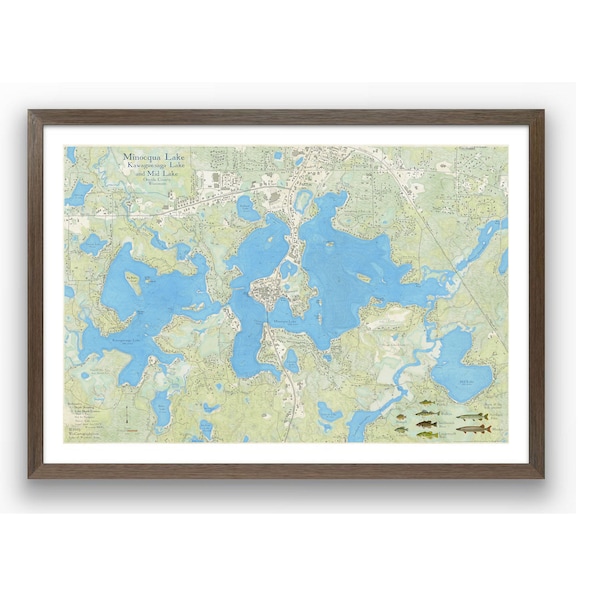 Minocqua Lake Art Etsy