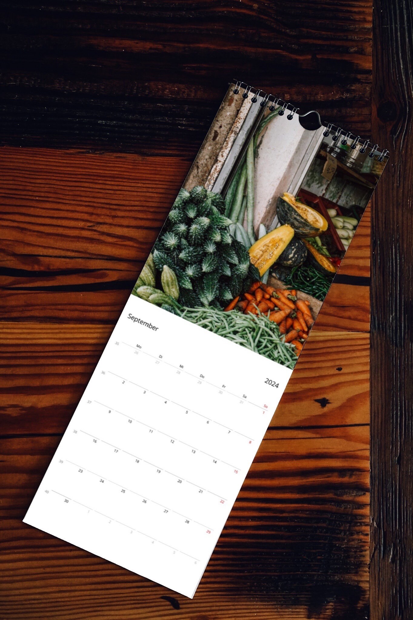 Kitchen Wall Calendar for the Year 2024 A Culinary Journey Etsy