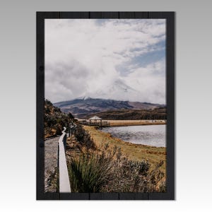 Stampa artistica con fotografia naturalistica del vulcano Cotopaxi | Fotografia dell'Ecuador | Decorazione murale del Sud America | Idea regalo per parete con tema viaggi
