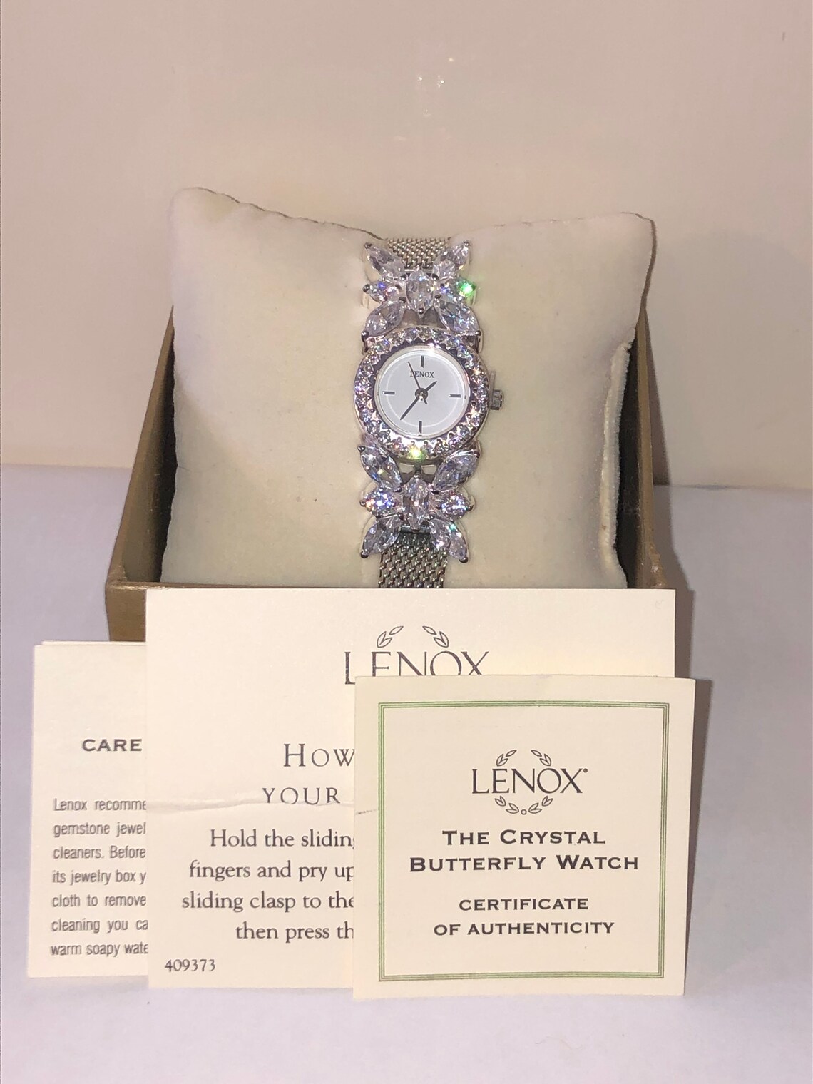 Lenox Crystal Butterfly Watch Etsy