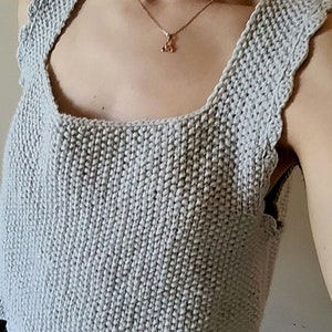 Original Handmade Knit & Crochet Summer Crop Top