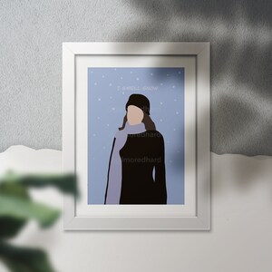 Lorelai I Smell Snow - Printable Poster - Digital Download