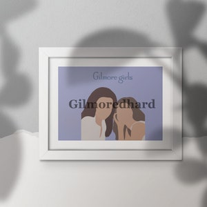 Rory und Lorelai Gilmore Girl druckbare Poster - digitaler Download