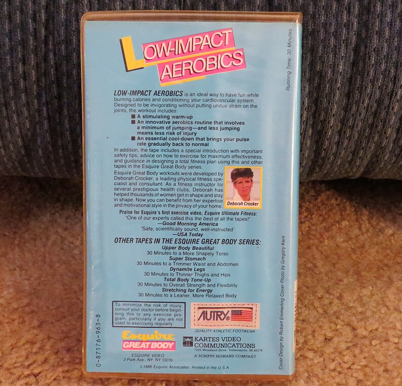 Lot, Exercise VHS Video Tapes, Vintage Exercise Equipment, 90s Exercise