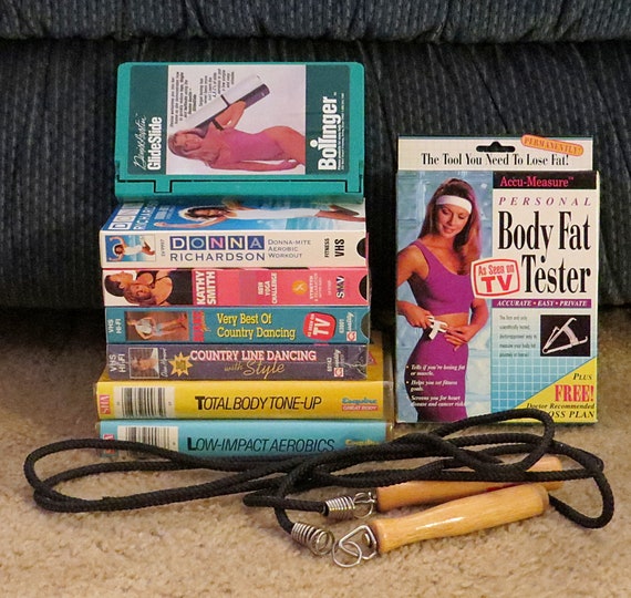 Lot Exercise VHS Video Tapes Vintage Exercise Equipment 90s Etsy