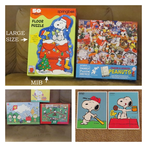 7 Vintage Peanuts Puzzles Peanuts Jigsaw Puzzles Peanuts Etsy