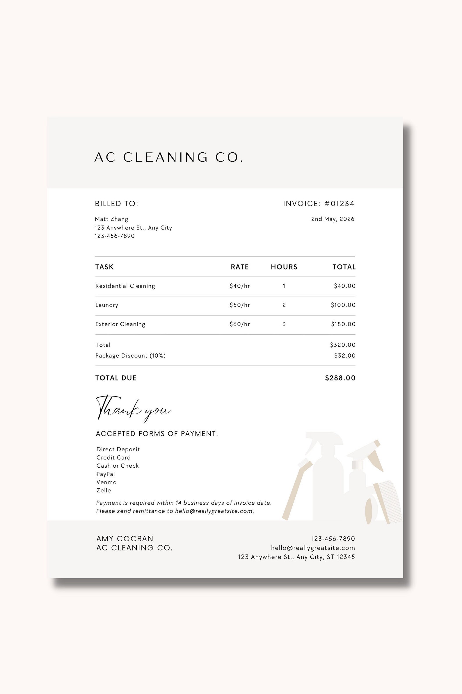 Invoice Templates Bonus Messaging For Cleaning Business Etsy invoice-templates-bonus-messaging-for-cleaning-business-etsy