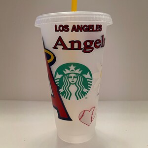 Custom MLB Angels Starbucks Cold Cup
