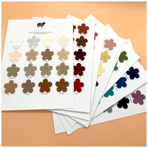 Wool Blend Felt Color Card // More than 150 colors // Felt Swatch Chart // Highest Quality Merino Wool Blend Felt //