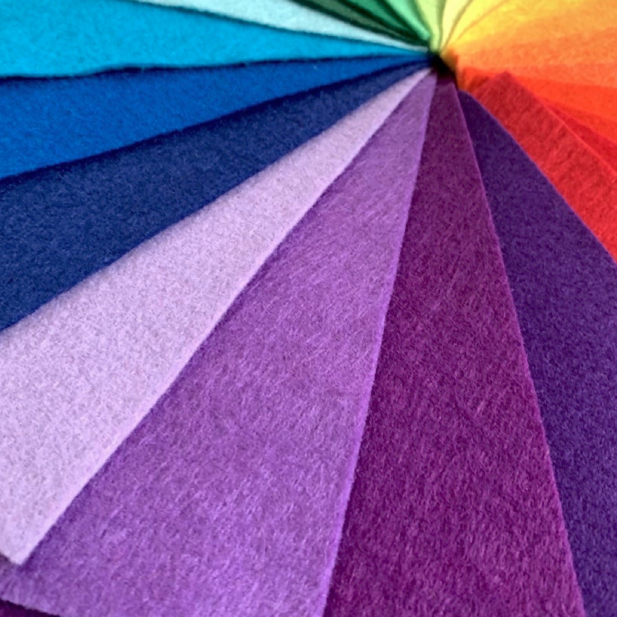 22 Pc RAINBOW Merino Wool Blend Felt Collection // Rainbow Felt ...