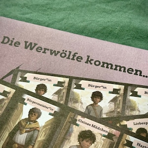 Werwölfe-Kartenset: Spiel für Kinder- und Jugendgruppen & Familien.