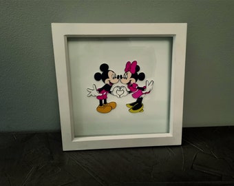 【額装セット】【DEATH NYC】Micky ＆ Minnie’s Love DEATH NYC Hand-signed Limited Edition Artist's Proof With COA
