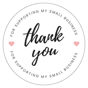 Gracias por apoyar la pegatina PNG de pequeñas empresas