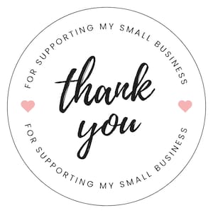 100 Pieces Thank You For Supporting My Small Business Cards, Customer  Package Inserts, 3.5 X 2 Inch