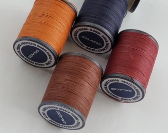 0.5MM Waxed Polyester Round Thread Leather Crafts Hand Sewing