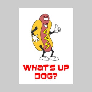Printable Summer Camp Hot Dog Pun Instant Download