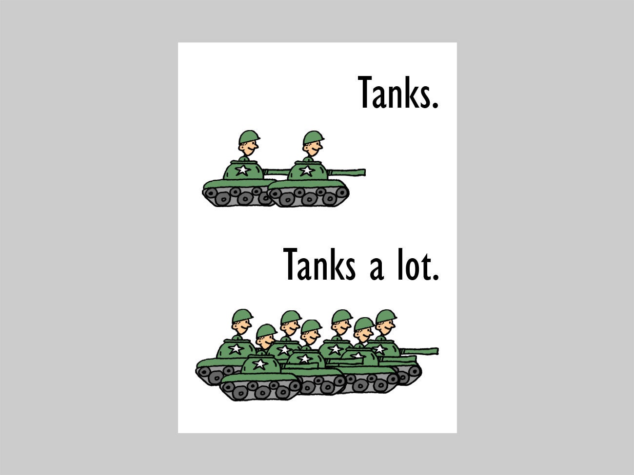 Printable Military Thank You Card Instant Download - Etsy