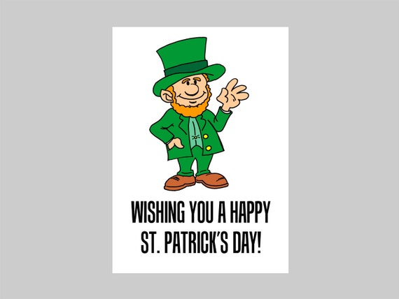 St. Patrick's Day Leprechaun Instant Download Printable Image 