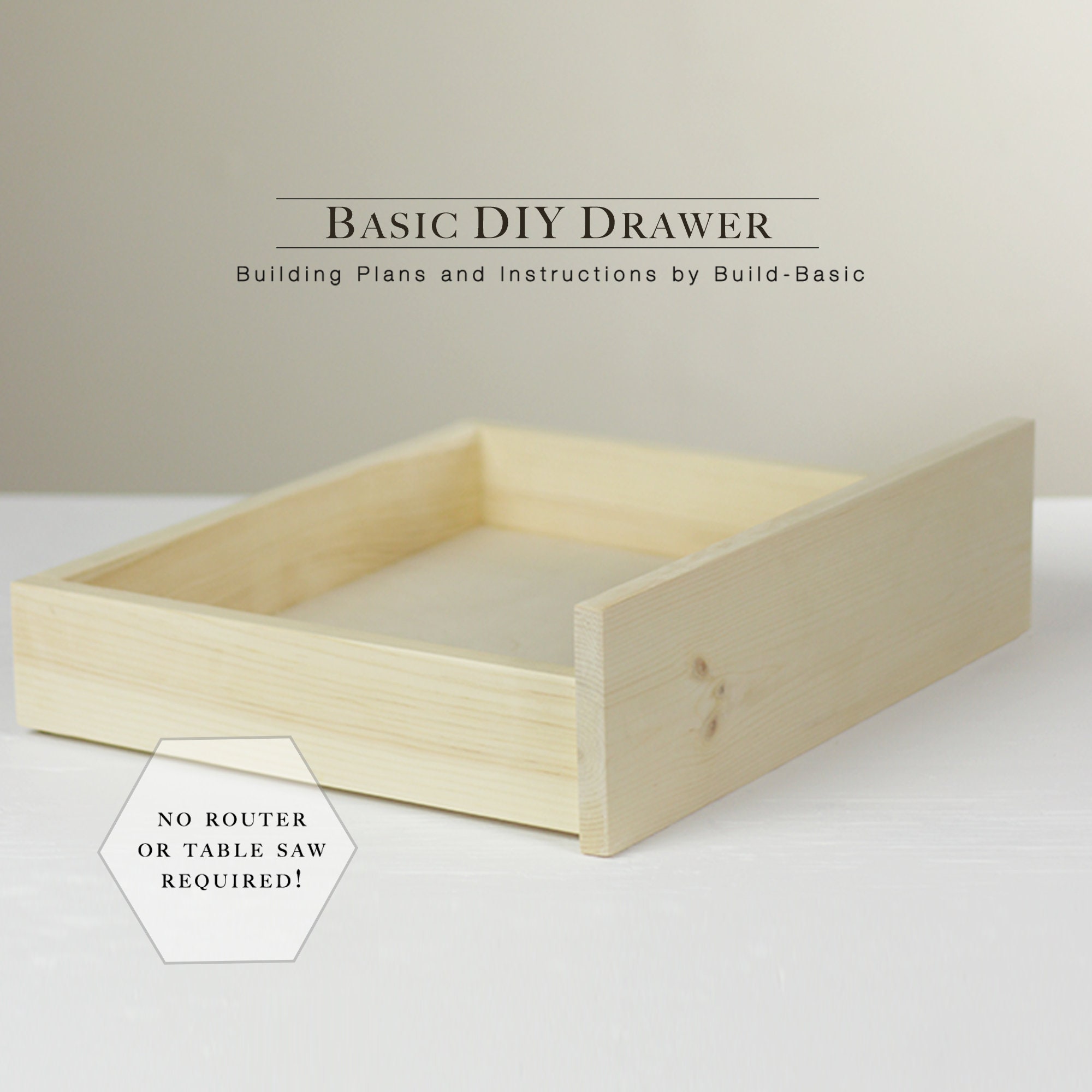 Easy DIY Drawer Building Plans Tutorial DIGITAL DOWNLOAD Etsy