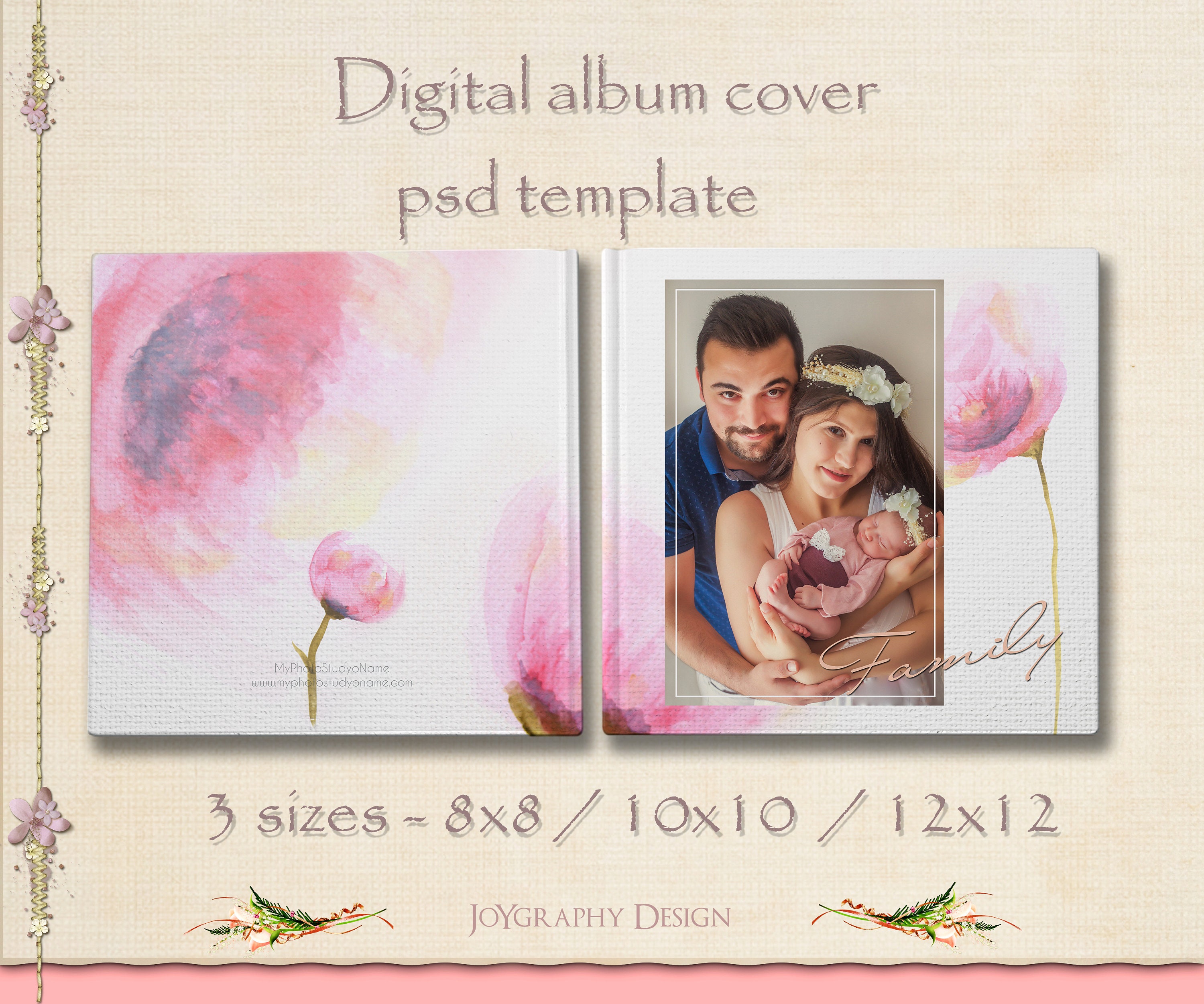 Kids Photo Book Album Design Psd Templates Size 8x10