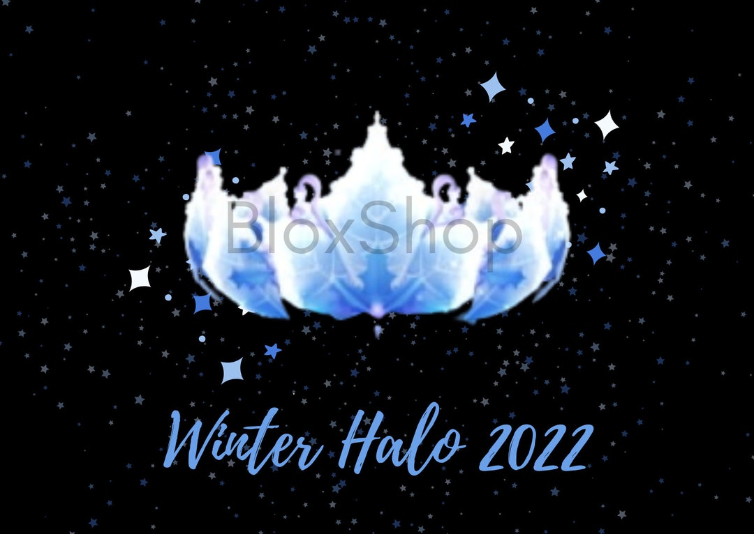 Winter Halo 2022 PNG Printable Postcard With Freebie Etsy