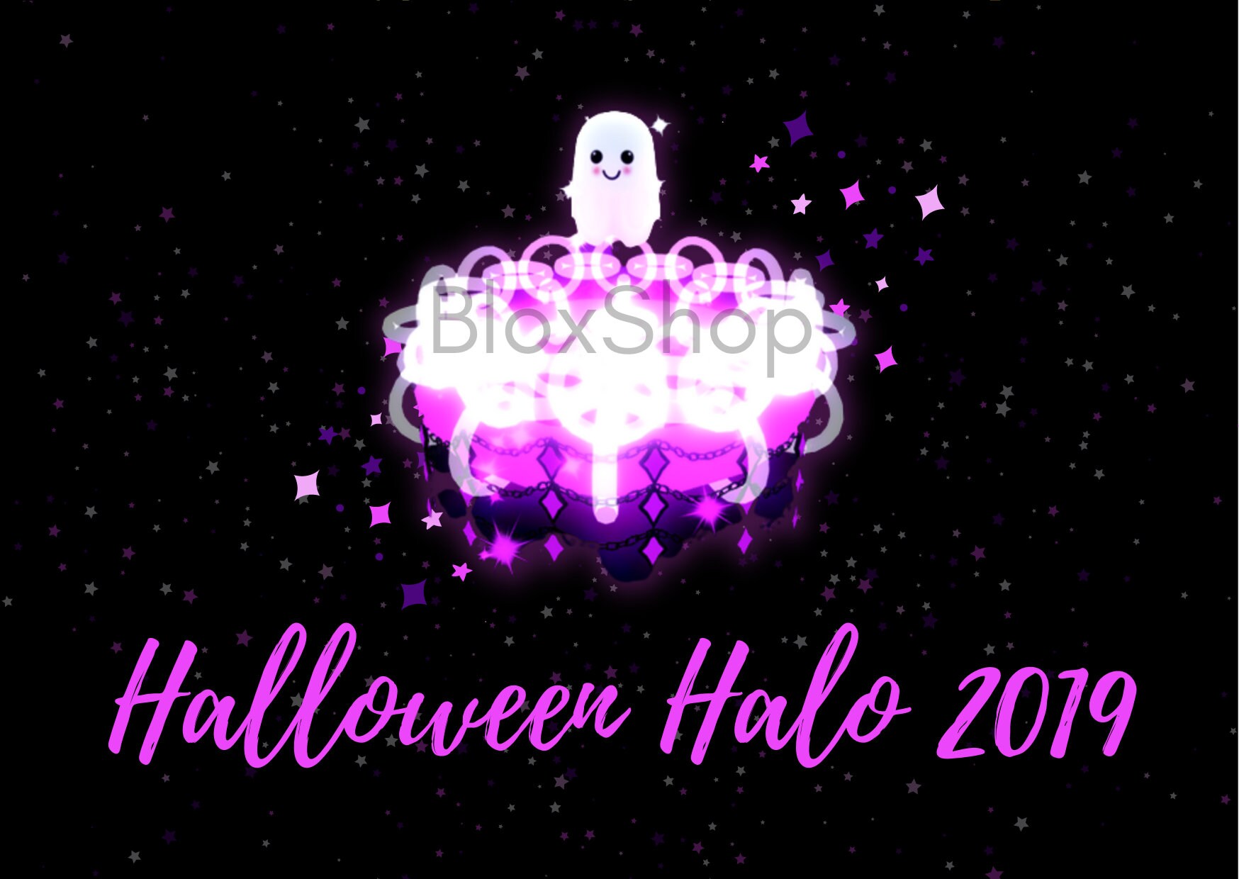 Halloween Halo 2019 PNG Printable Postcard With Freebie Etsy Australia