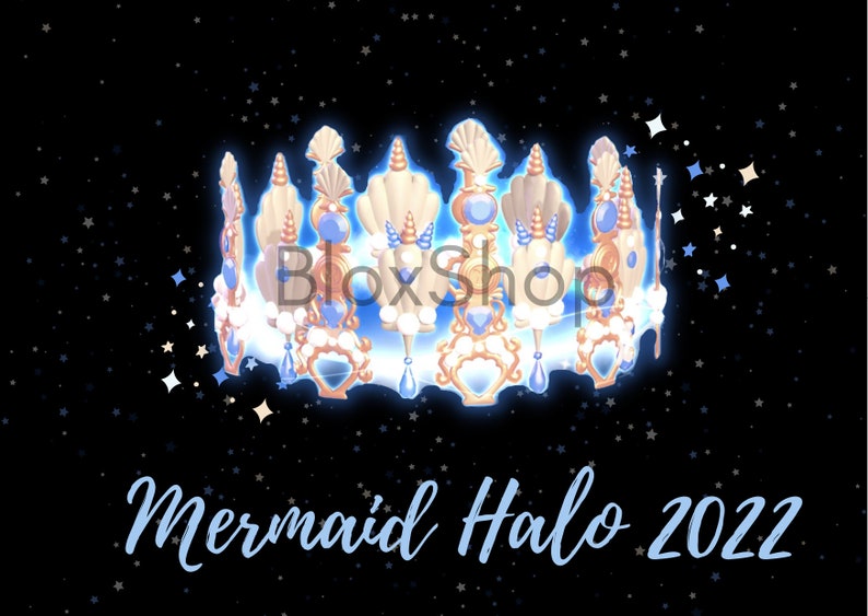Mermaid Halo 2022 PNG Printable Postcard With Freebie - Etsy