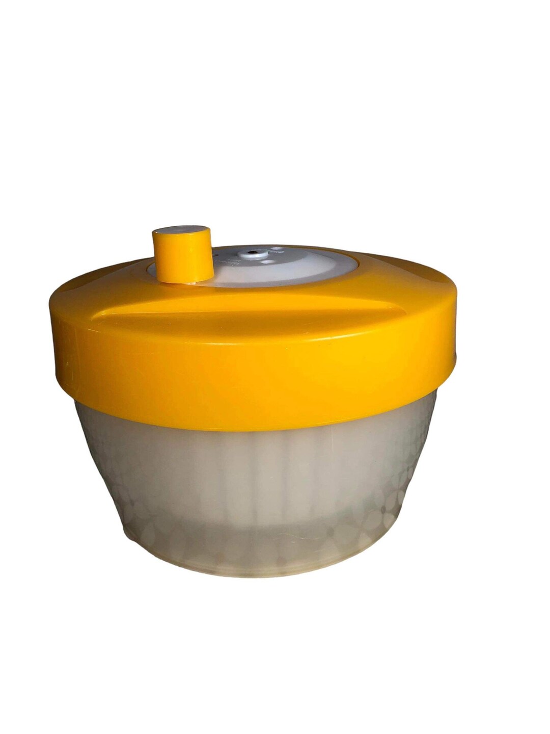 Vintage Triumph Brevet Salad Spinner Yellow Transparent Made Etsy