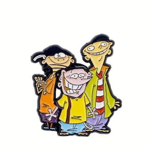 Ed Edd n Eddy Metall Emaille Pin Abzeichen Brosche Das Eds Peach Creek Cartoon Trio