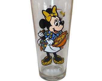 Szklanka kolekcjonerska Pepsi z Myszką Minnie i dziećmi Walta Disneya z serii 1978, 6,25 cala