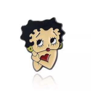 Betty Boop Character Small Enamel Pin Badge Retro Diva Theme Women Gift