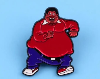 Pin de esmalte de hombre de dibujos animados: alegre personaje bailando, pin de solapa de estilo retro, coleccionable divertido.