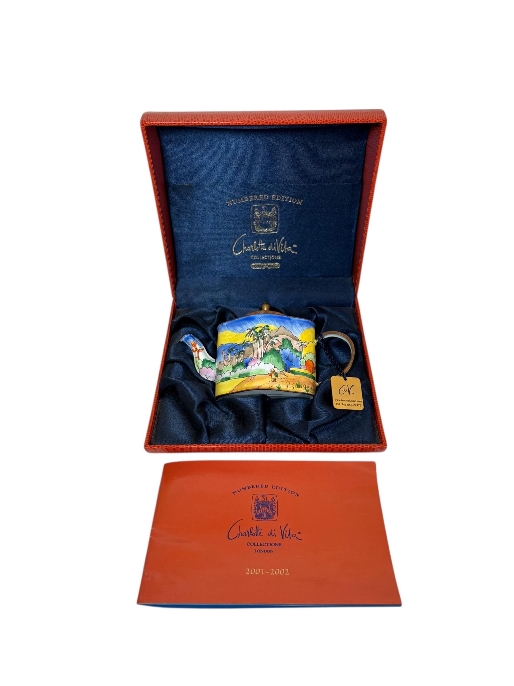 コレクターズ！希少！Charlotte do Vita LONDON Charlotte Di Vita Numbered Teapot Limited Edition Boxed